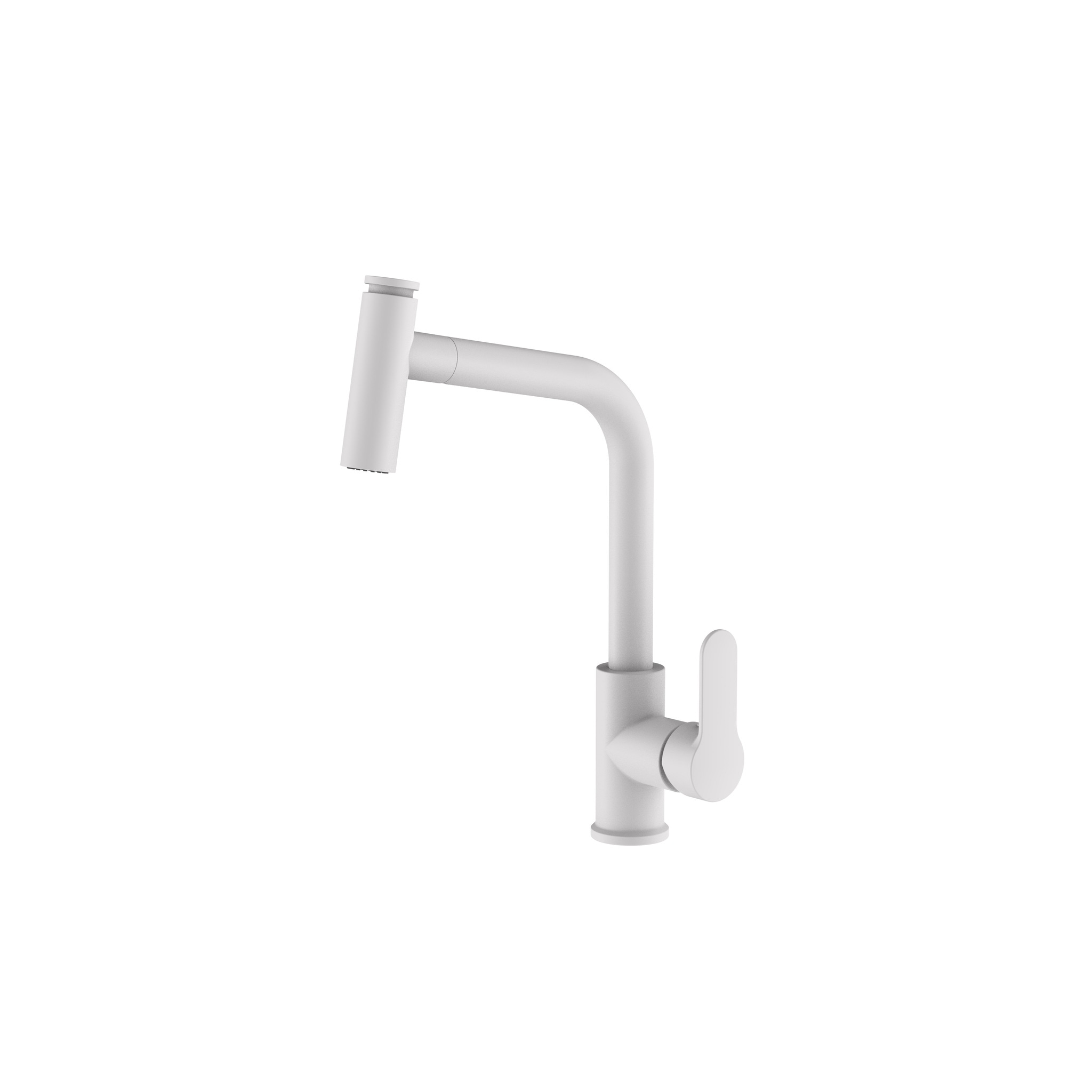 Pull Down - L Borulu Spiralli Eviye Bataryası Beyaz