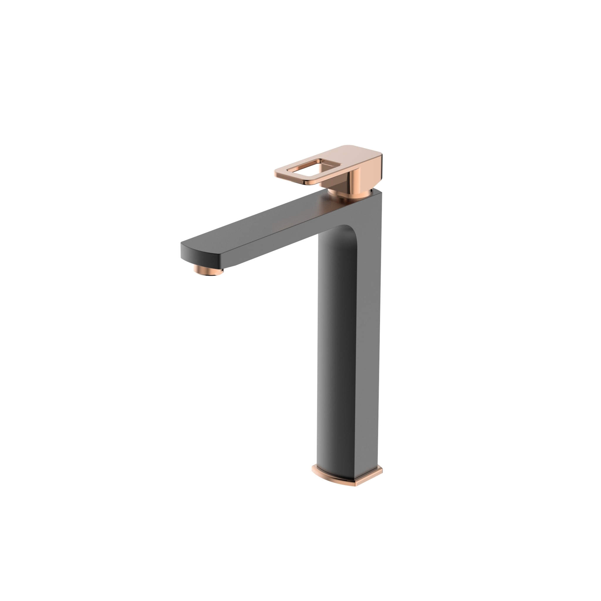 Salvo Plus Colours - Yüksek Tip Lavabo Bataryası Siyah-Rose Gold