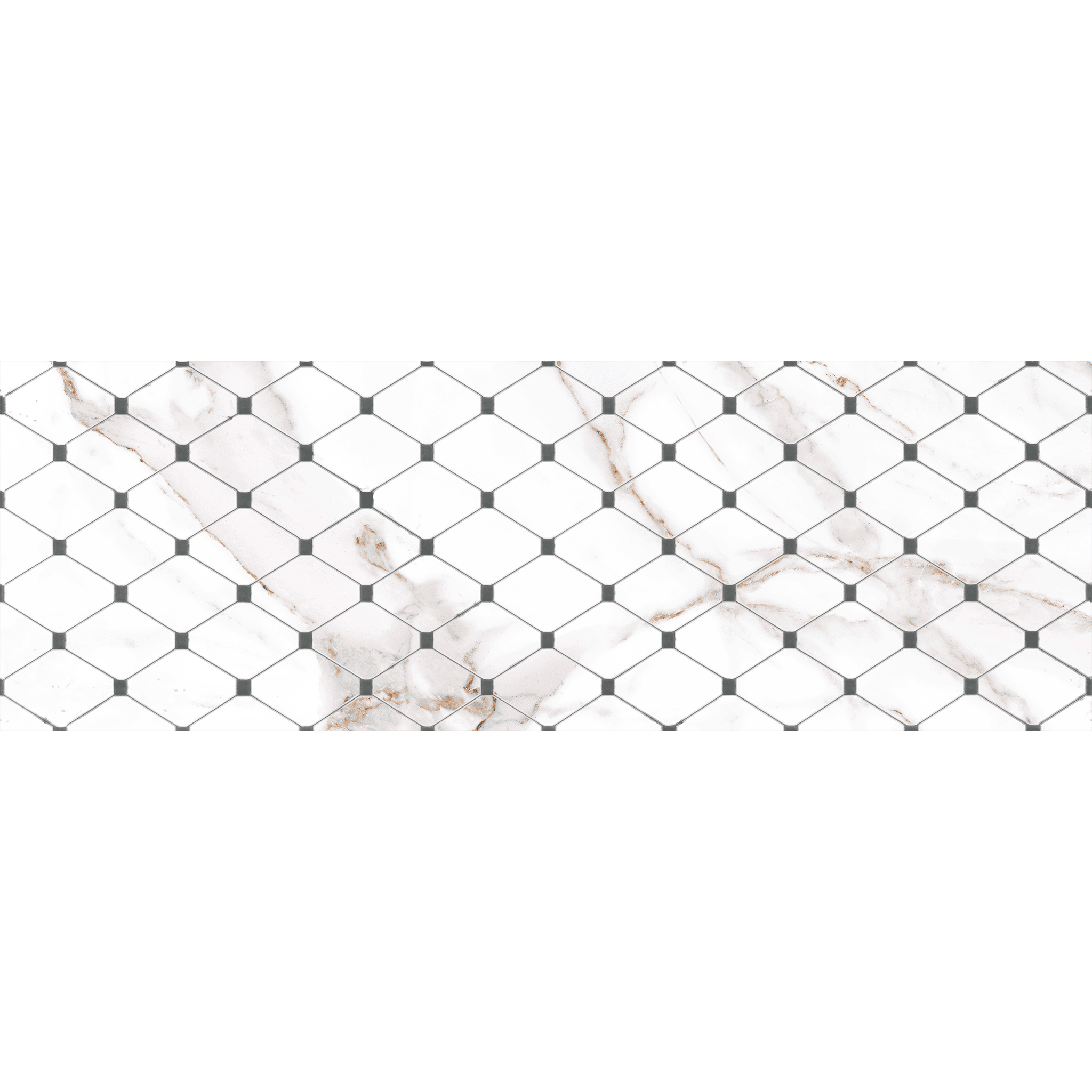 Antique Carrara Polygon Dekor
