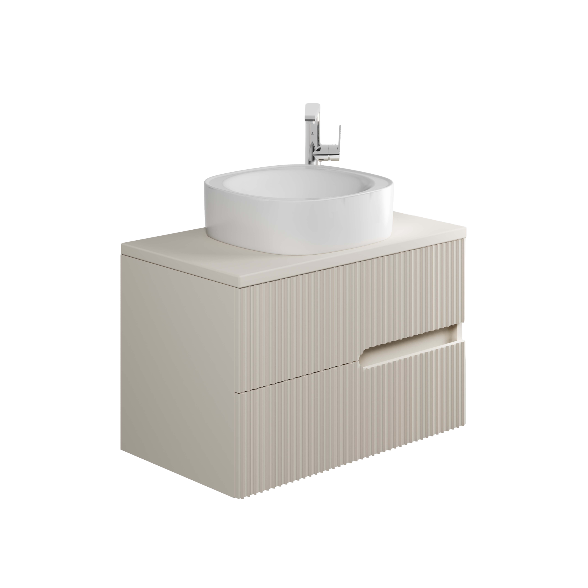Alvea Banyo Mobilyası Alt Modül Tablalı 80 cm