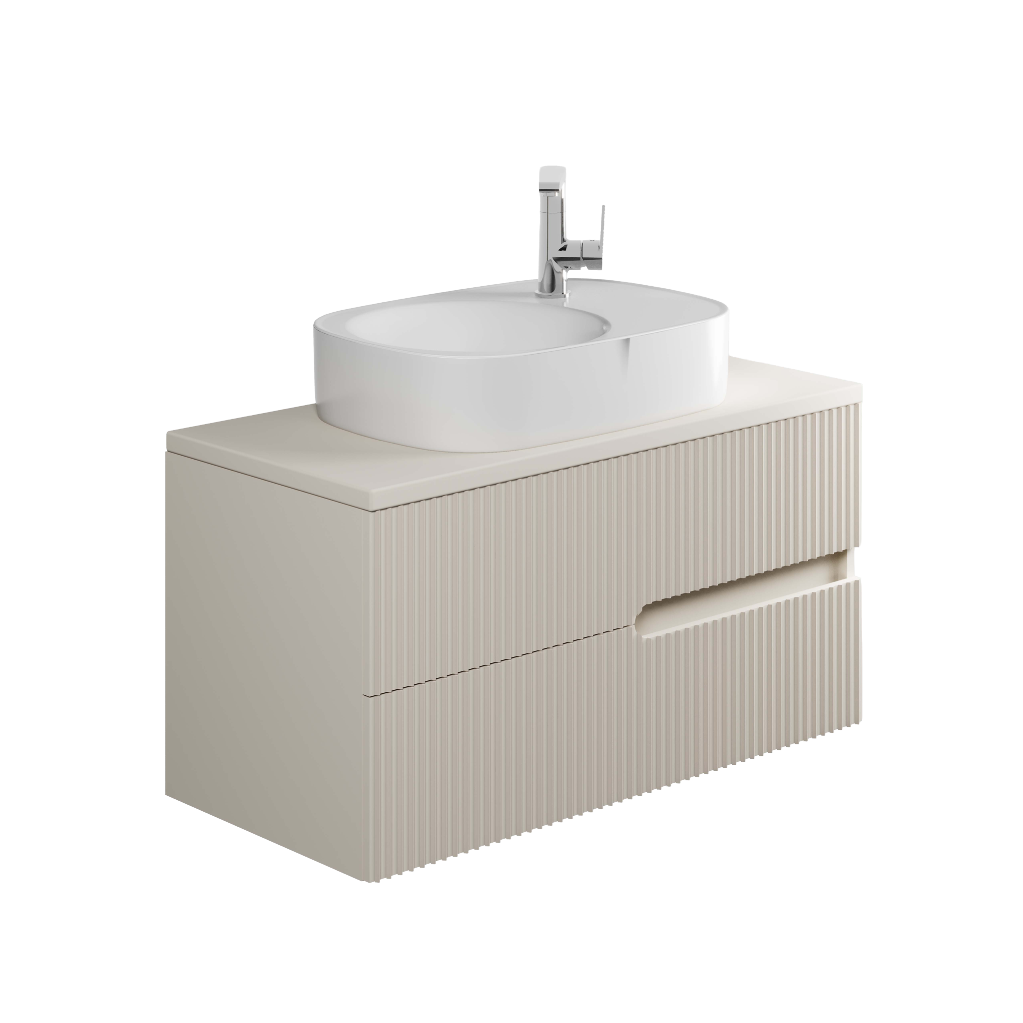 Alvea Banyo Mobilyası Alt Modül Tablalı 100 cm