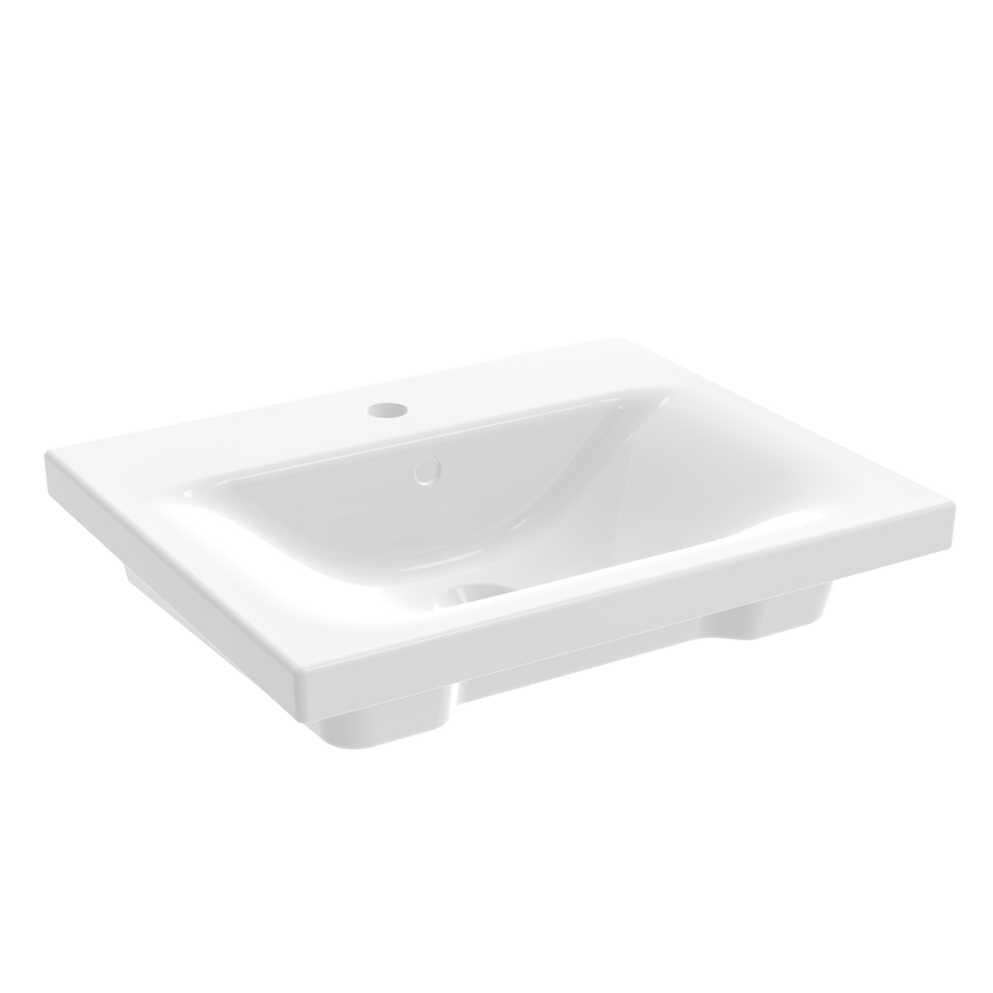 Carbone - Console Washbasin With Tap Hole And Overflow