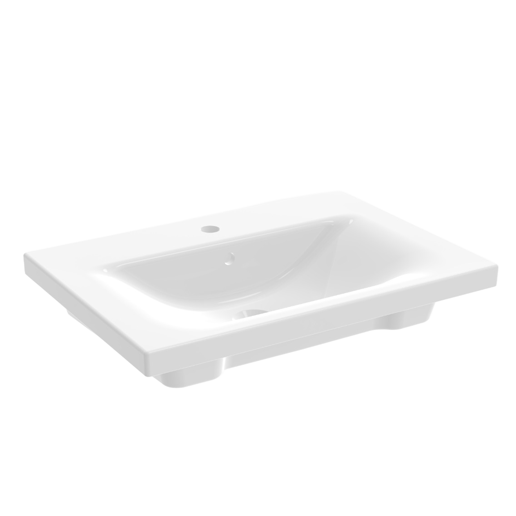 Carbone - Console Washbasin With Tap Hole And Overflow