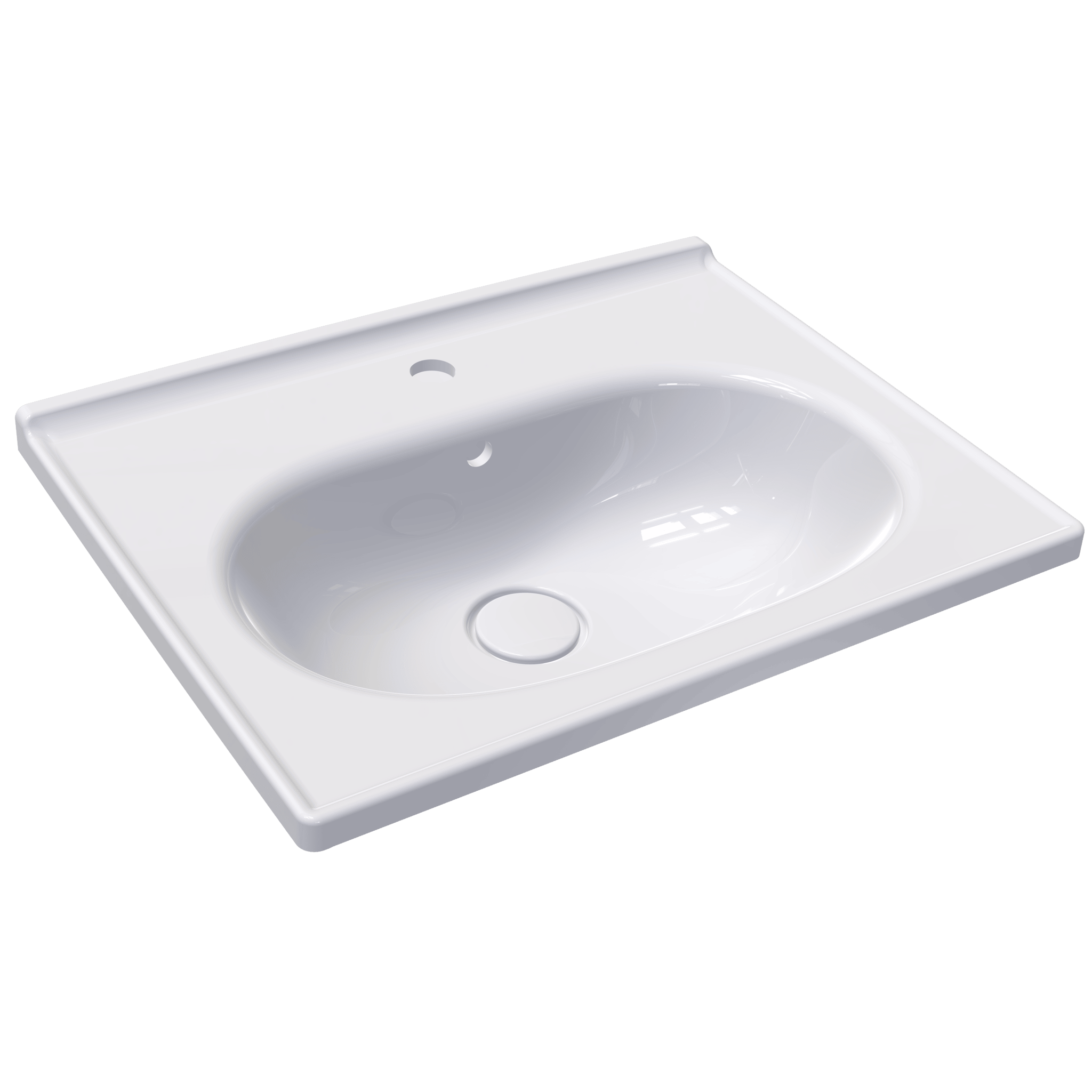 Ferra - Konsollu Lavabo Batarya Delikli Taşma Kanallı