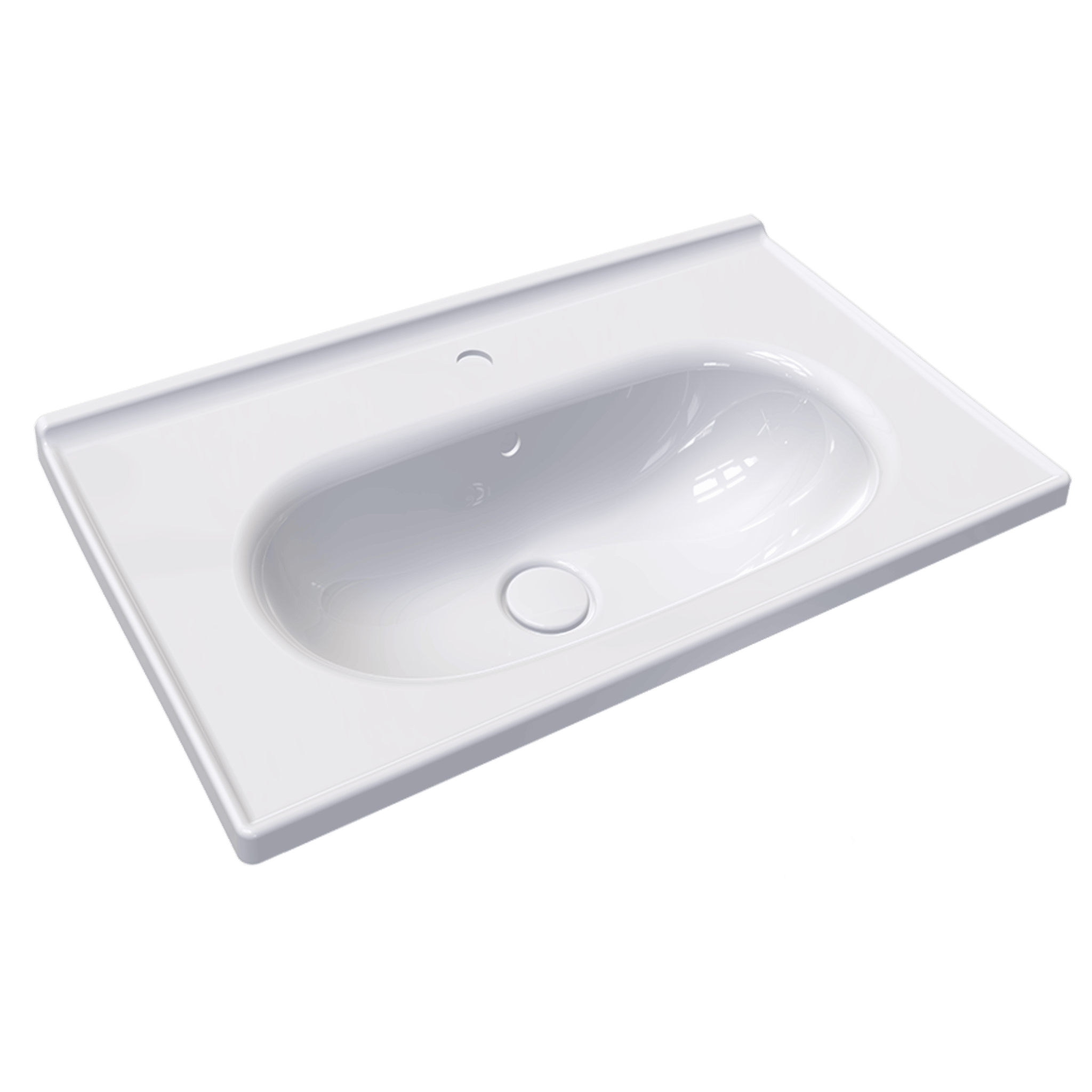 Ferra - Konsollu Lavabo Batarya Delikli Taşma Kanallı
