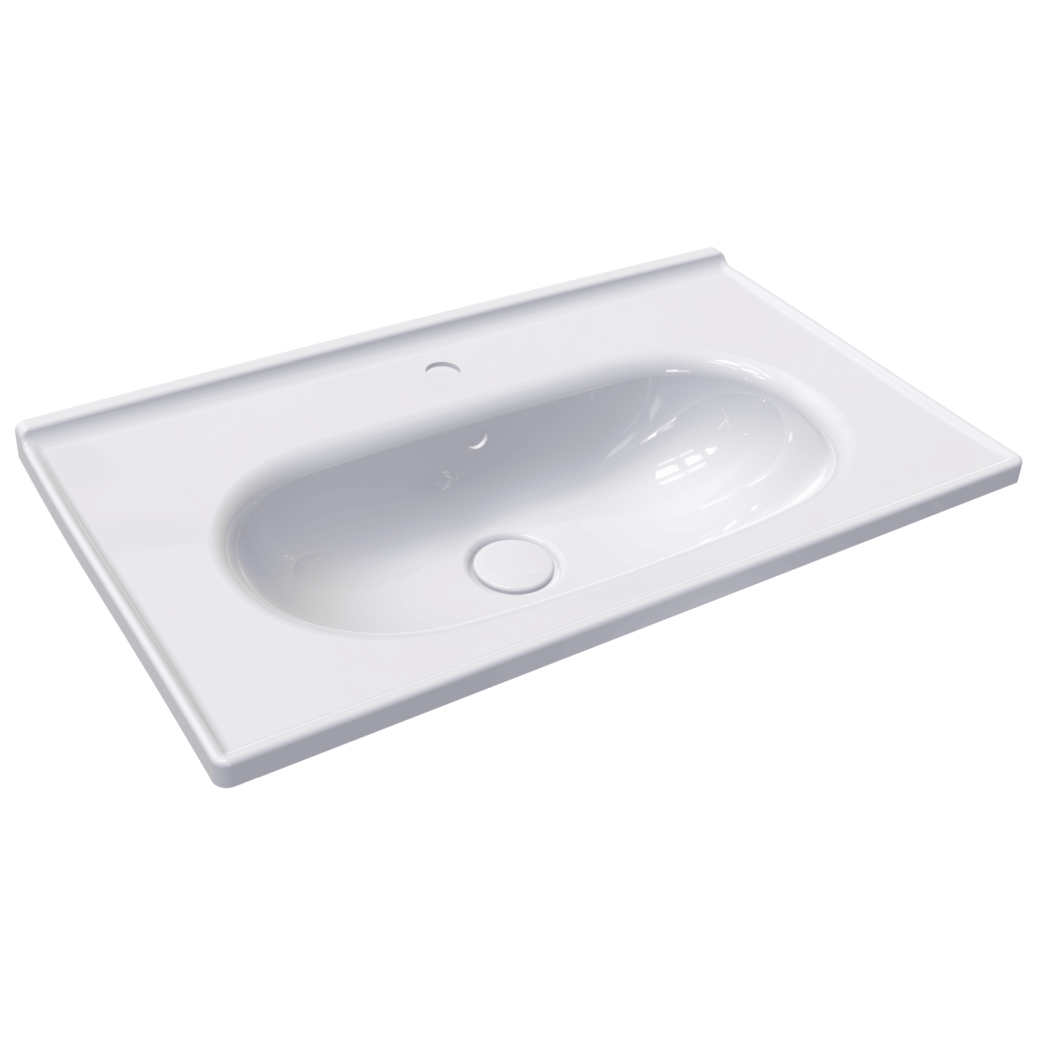 Ferra - Konsollu Lavabo Batarya Delikli Taşma Kanallı