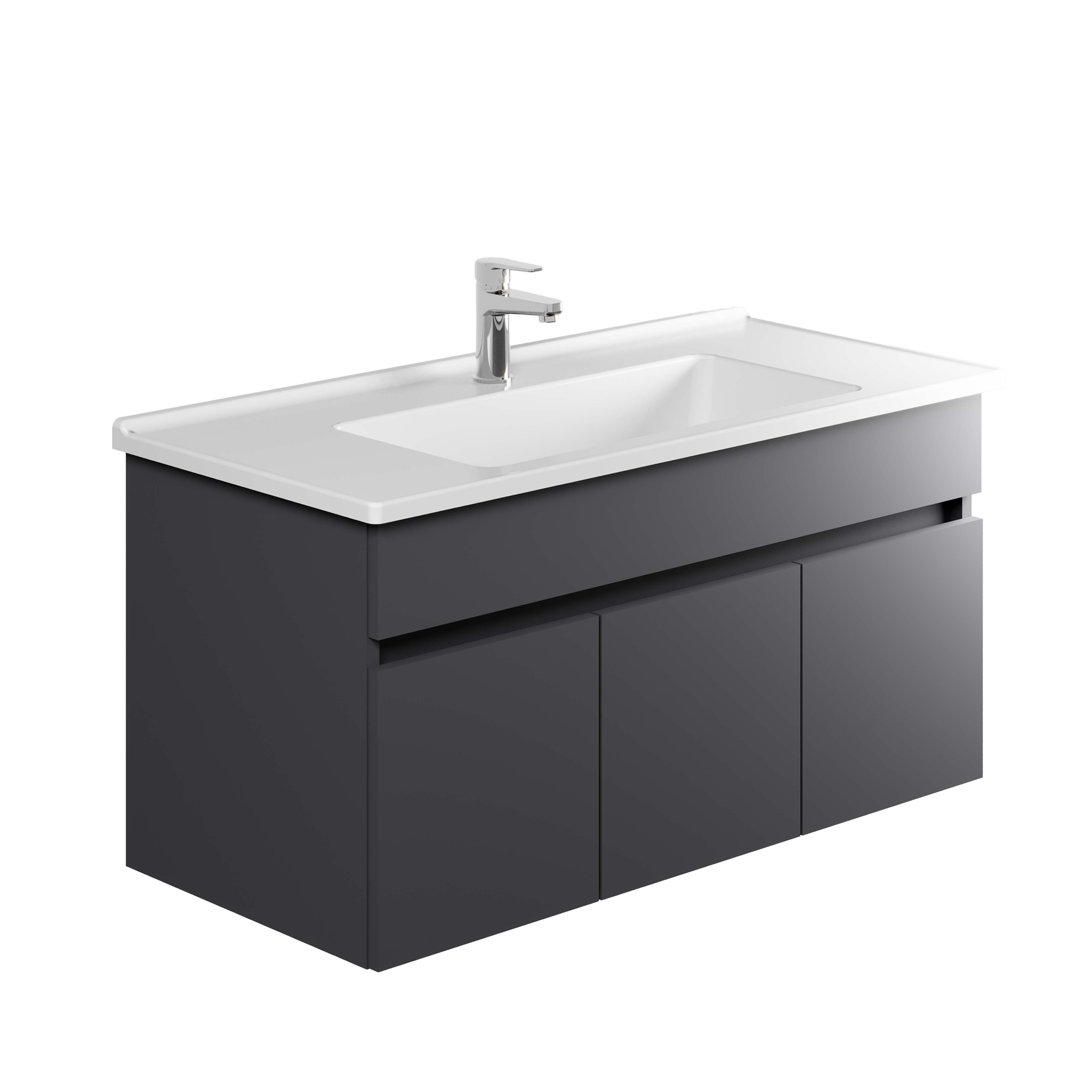 Luvia Banyo Mobilyası Alt Modül 100 cm Tablasız