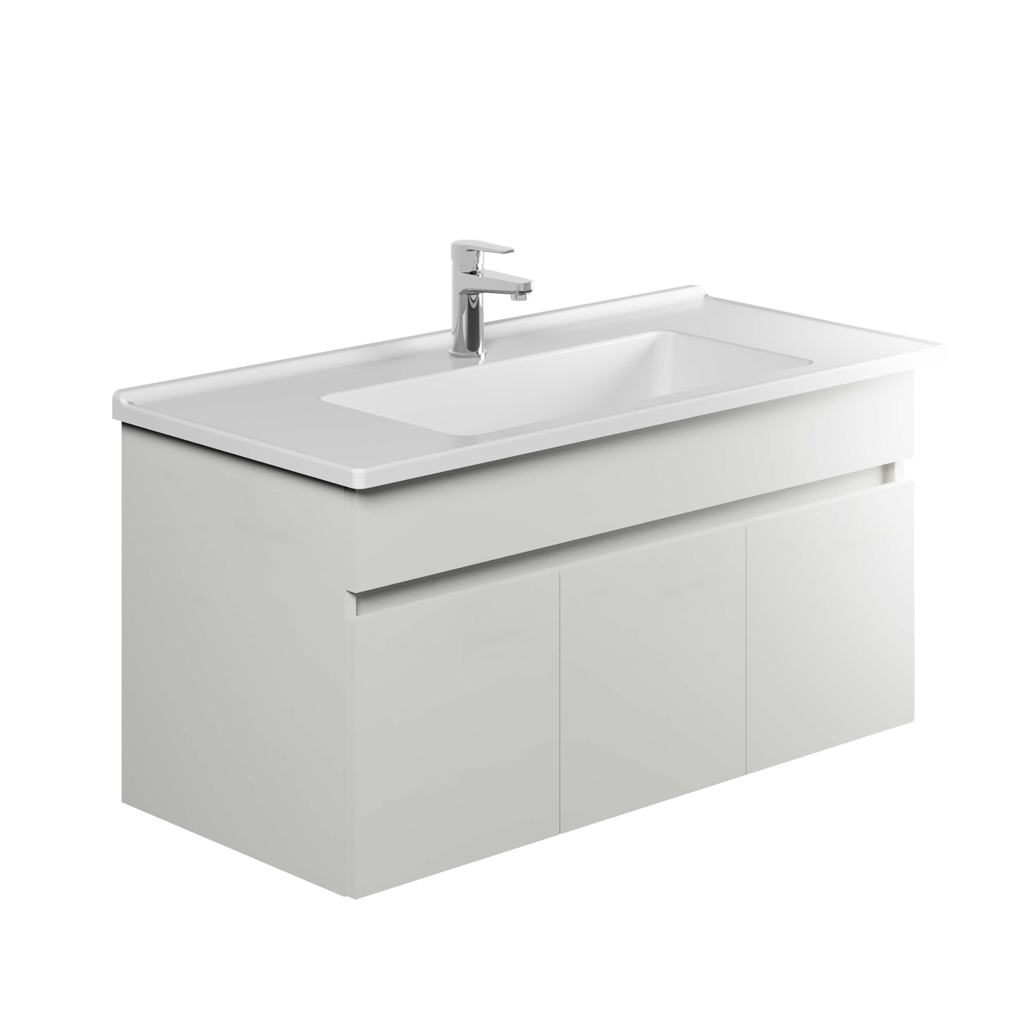Luvia Banyo Mobilyası Alt Modül 100 cm Tablasız
