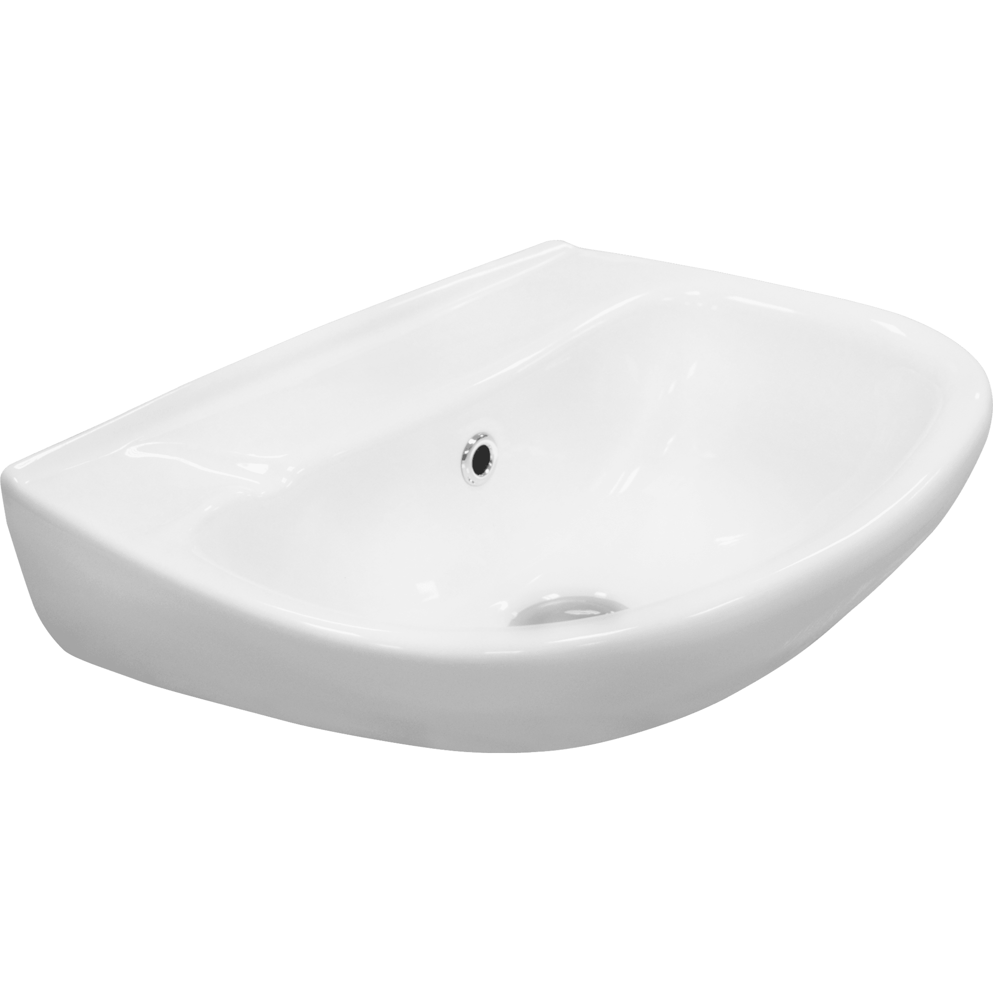 Tek Parça - Duvara Montajlı Lavabo Batarya Deliksiz Taşma Kanalsız
