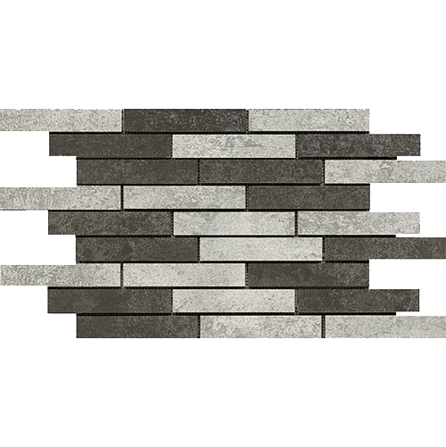 BIANCO-ANTHRACITE MIX MOSAIC